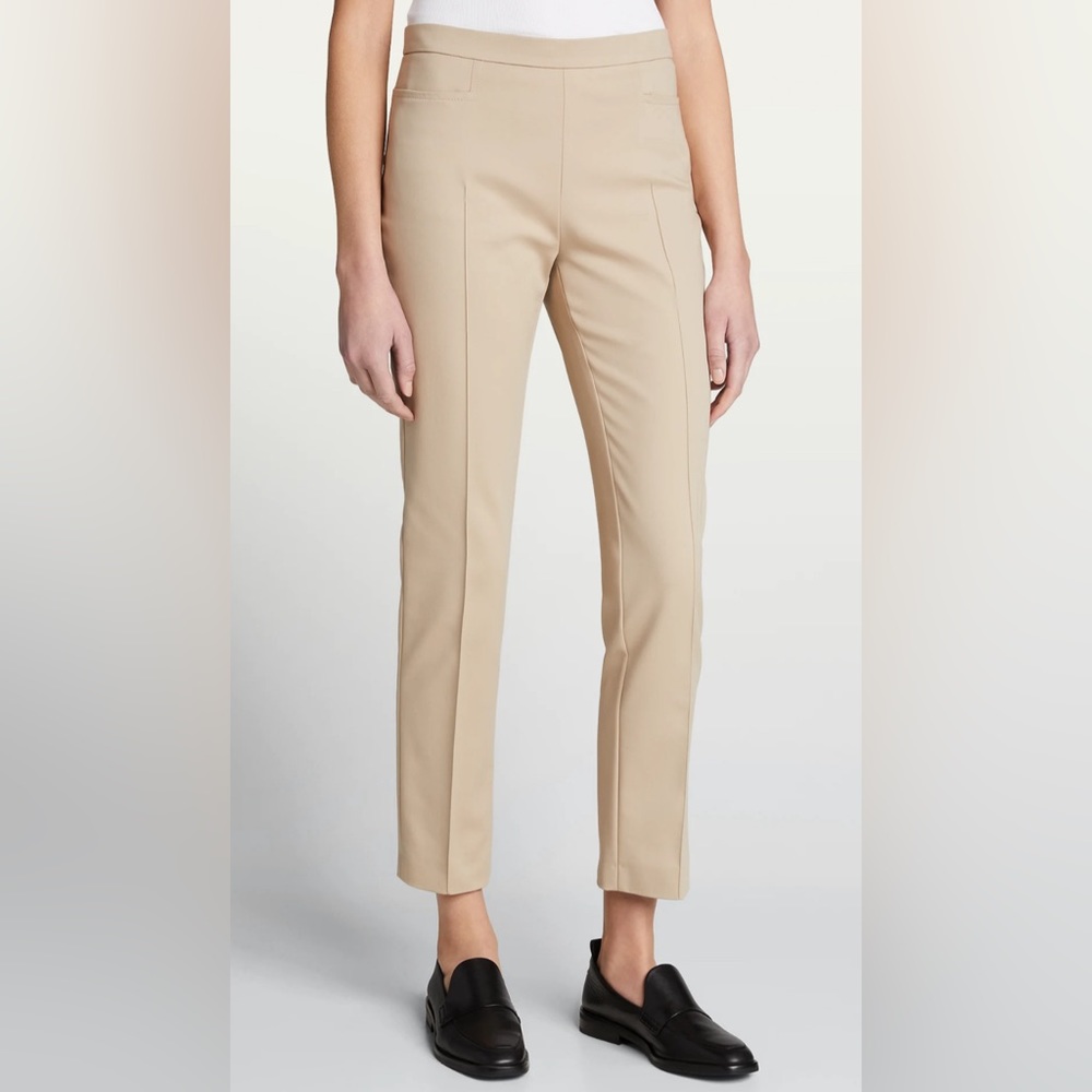Akris Punto Franca Techno Cotton Blend Pants, Size 10